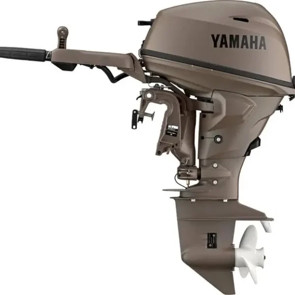 Yamaha 50hp Outboard | Remote Mechanical, Electric Start, 20" Shaft | Matte Brown | F50LC3
