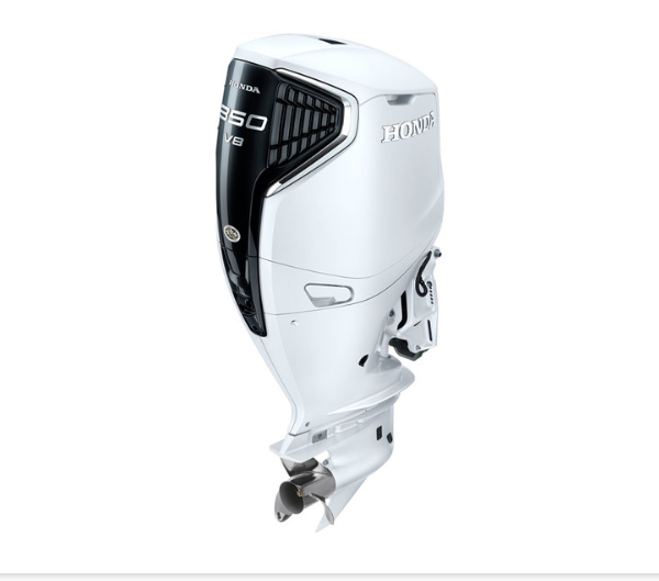Honda 350hp White iST Outboard | Intelligent Shift and Throttle, Electric Start, 25" Shaft | BF350AXDA